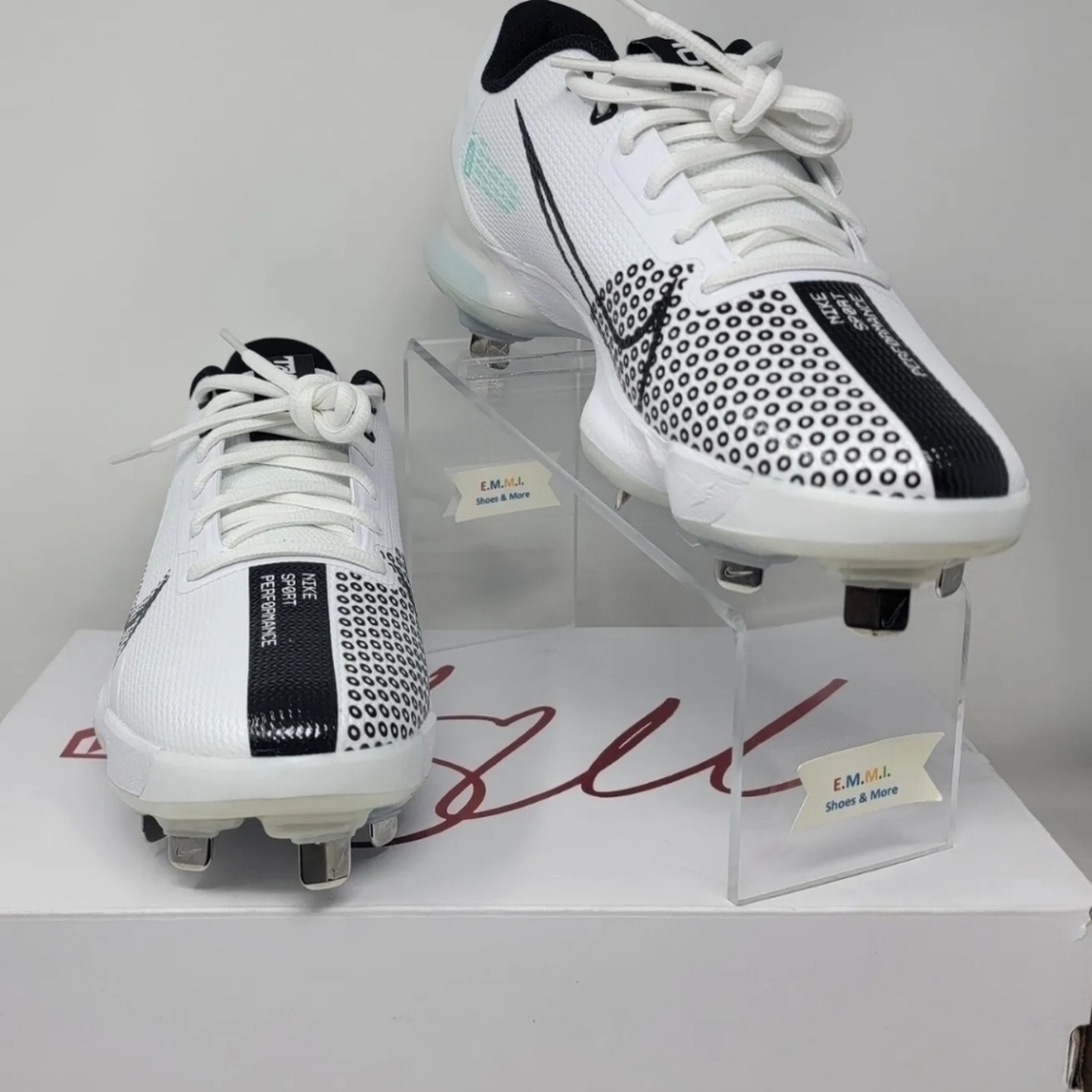 Nike Force Zoom Trout 7 Men Pro Baseball Cleats CQ7224 101 White/Black New Multi